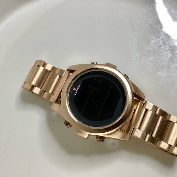 Southpole Men Rose Gold Reverse LCD Digital Watch - Picture 2 of 6